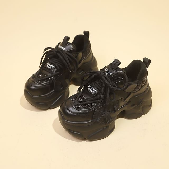 Sneakers Platform Lettering