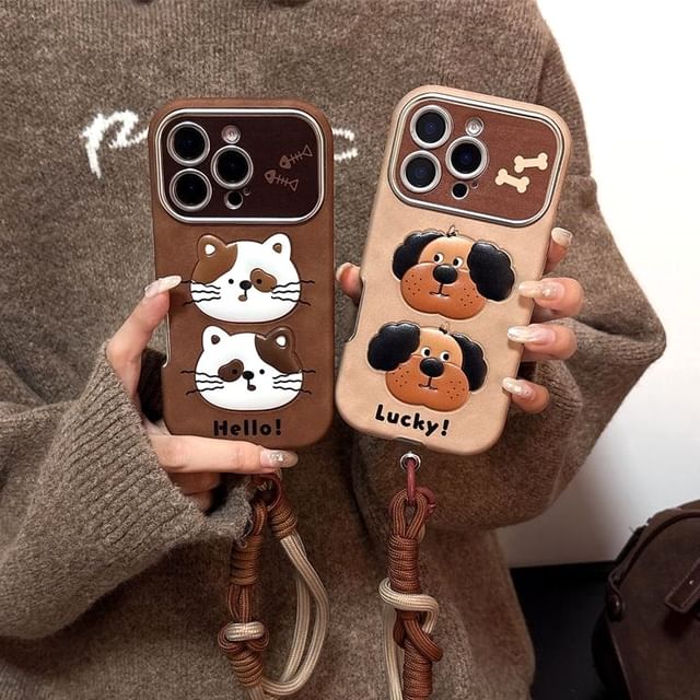 Phone Animal Case Strap / Set