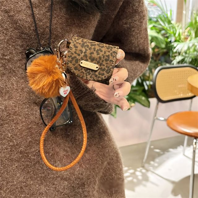 Strap Case Print Skin Pom AirPods / Earphone Pro Leopard