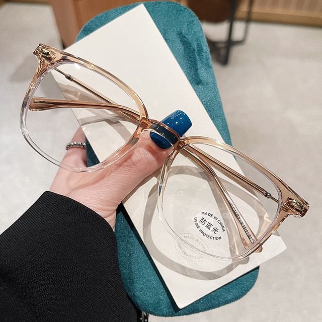 Light Square Glasses Blocking Blue