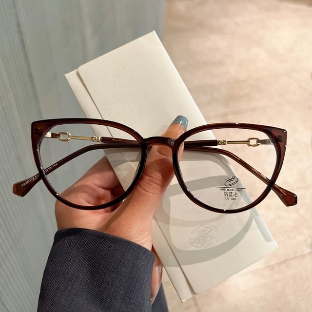 Cat Glasses Blocking Eye Light Blue