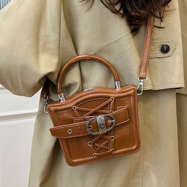 Bag Buckled Crossbody Lace-Up
