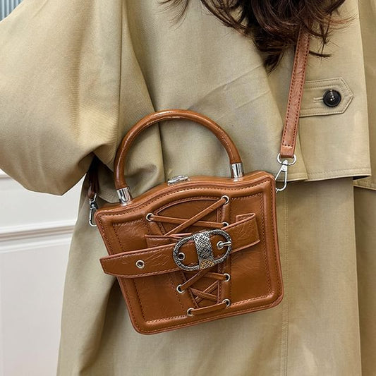 Bag Buckled Crossbody Lace-Up