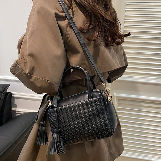 Crossbody Bag Quilted Faux Leather