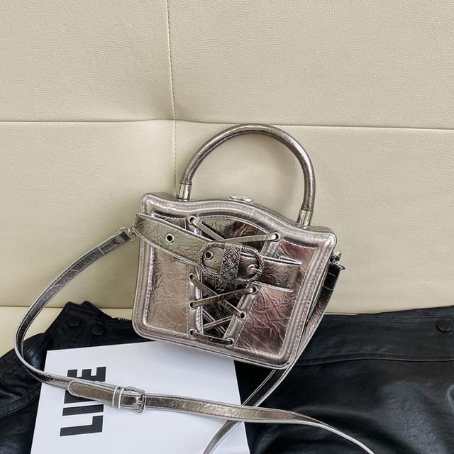 Bag Buckled Crossbody Lace-Up
