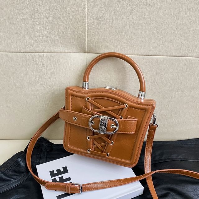Bag Buckled Crossbody Lace-Up