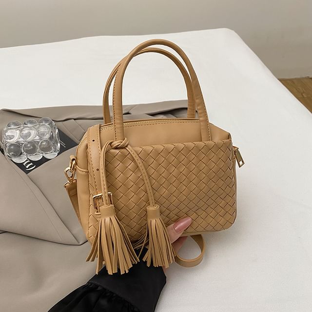 Crossbody Bag Quilted Faux Leather