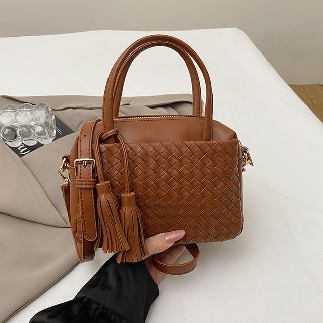 Crossbody Bag Quilted Faux Leather