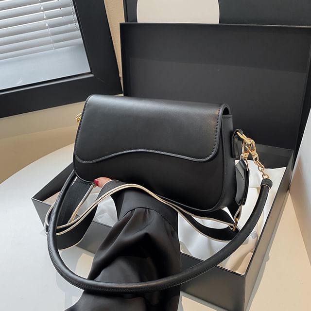 Leather Asymmetrical Bag Faux Shoulder