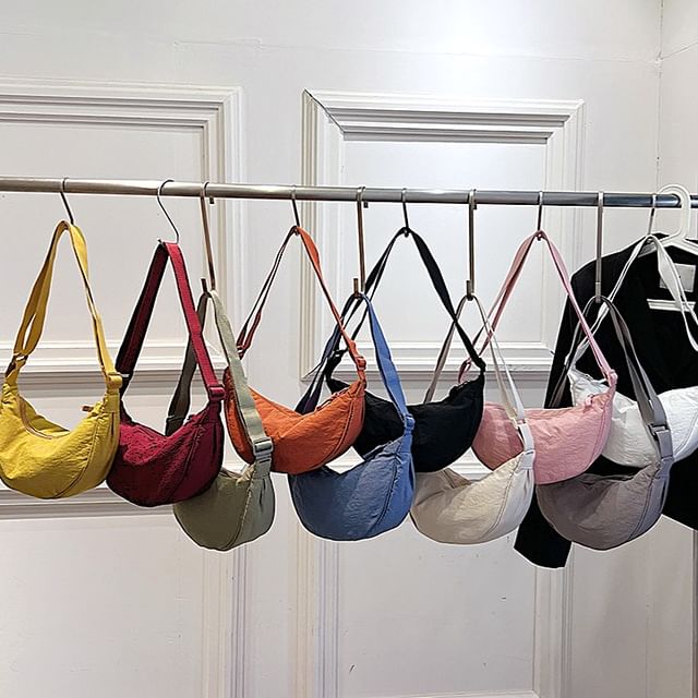 Plain Canvas Hobo Bag