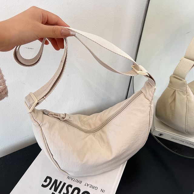 Plain Canvas Hobo Bag
