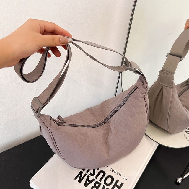 Plain Canvas Hobo Bag