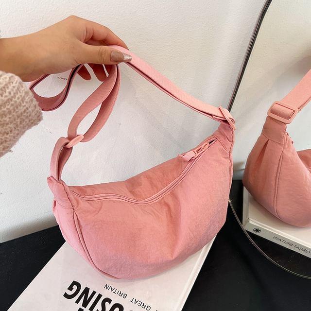 Plain Canvas Hobo Bag