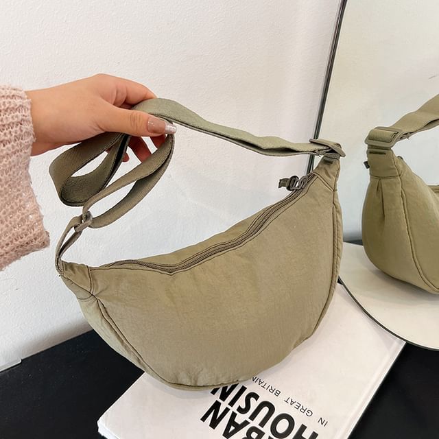 Plain Canvas Hobo Bag