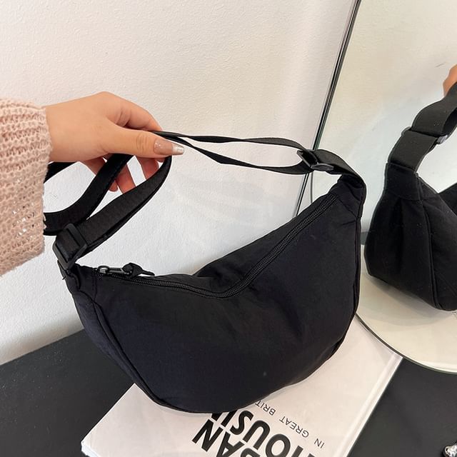 Plain Canvas Hobo Bag