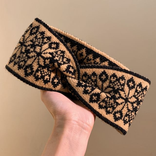 Knitted Patterned Headband