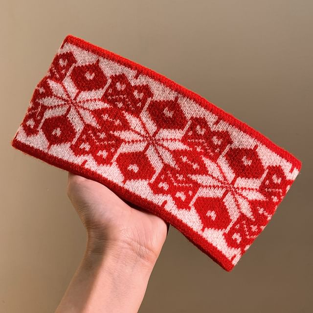 Knitted Patterned Headband