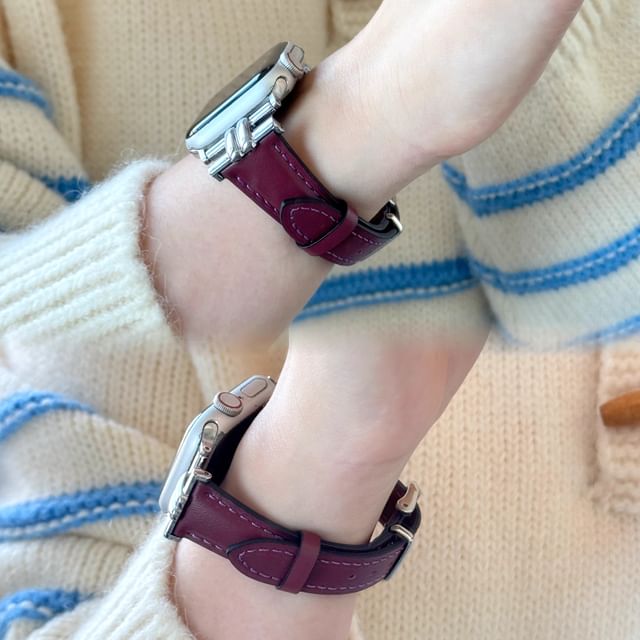 Apple Leather Watch Genuine Band