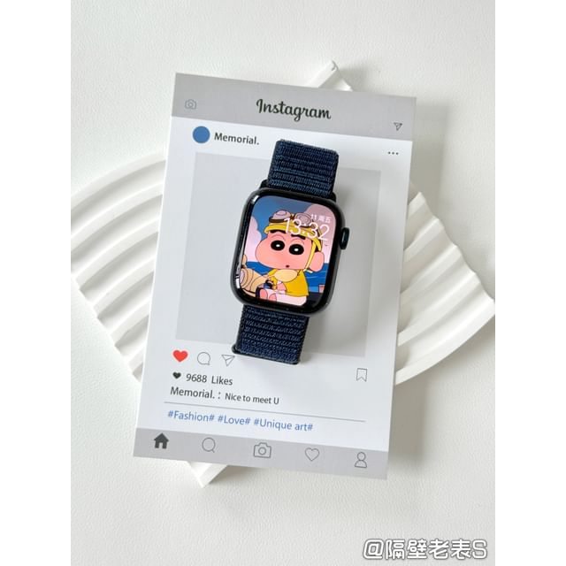 Nylon Band Apple Self Adhesive Watch