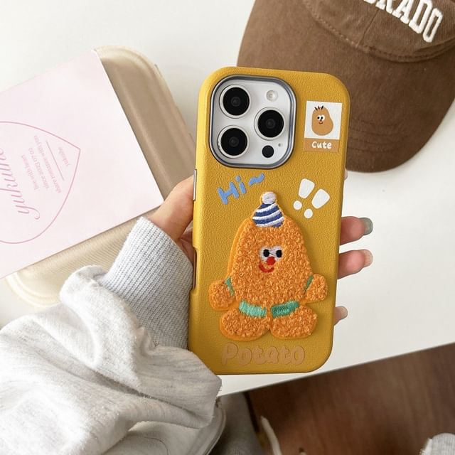Phone Potato Case Embroidered
