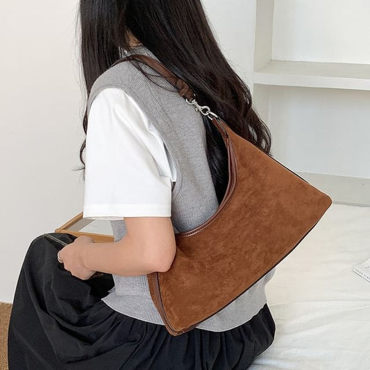 Bag Faux Suede Shoulder