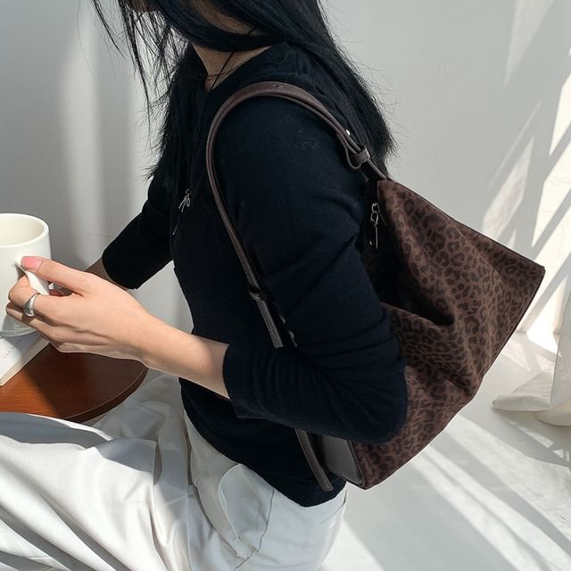 Print Bag Leather Faux Crossbody Leopard