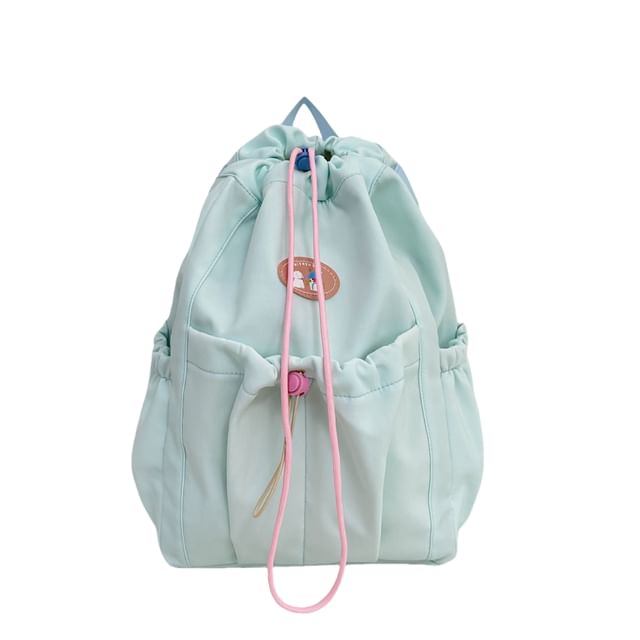 Nylon Drawstring Backpack Applique