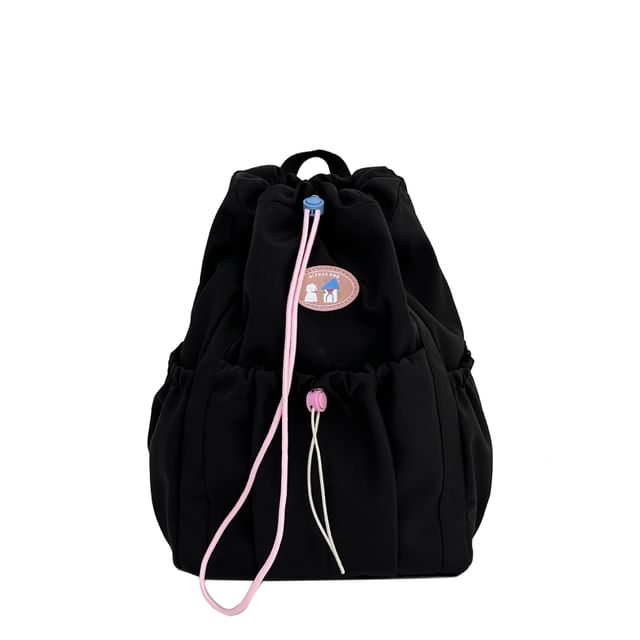 Nylon Drawstring Backpack Applique