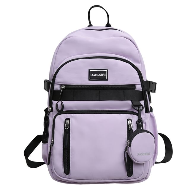 Set: Lettering Applique + Backpack Nylon Purse Coin