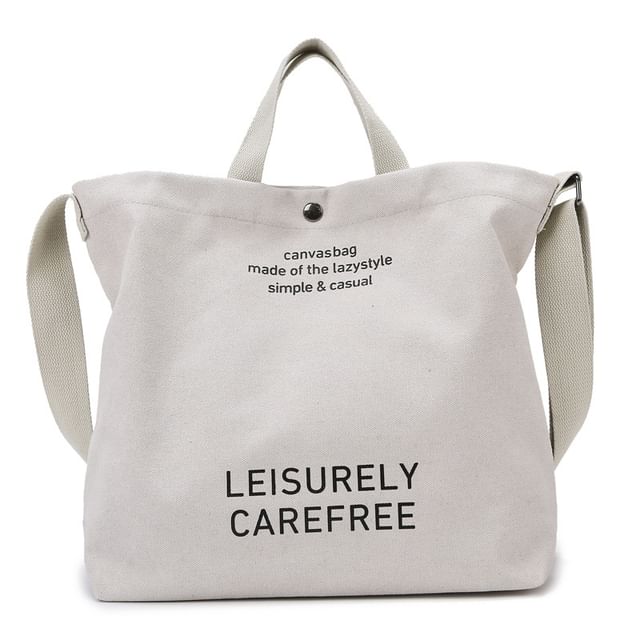 Sac fourre-tout en toile avec lettrage