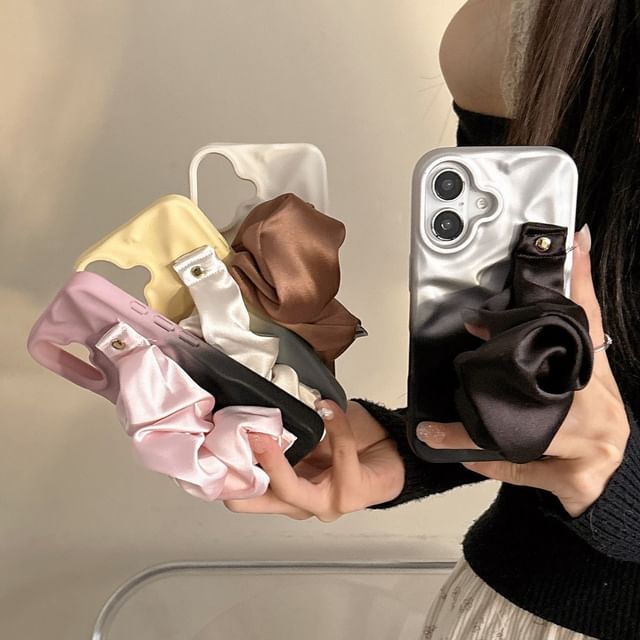 Shirred Fabric Phone Case Strap