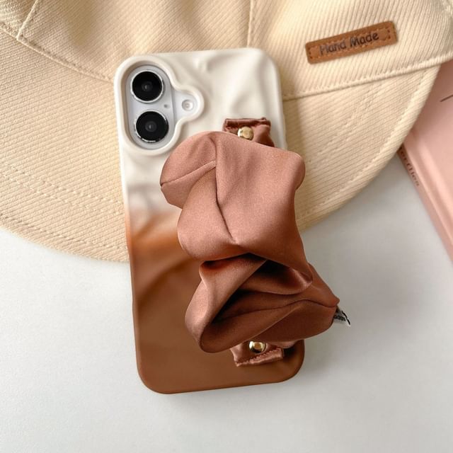 Shirred Fabric Phone Case Strap