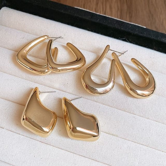 Alloy Earring Geometric Hoop