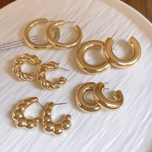 Plain (Various Earring Alloy Hoop Designs)
