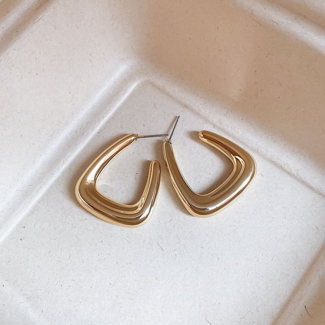 Alloy Earring Geometric Hoop
