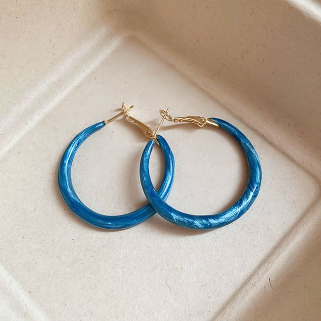 Glitter Hoop Earring