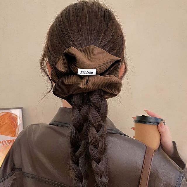 Lettering Label Scrunchie