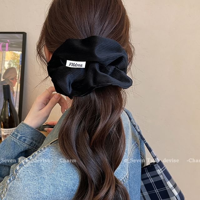 Lettering Label Scrunchie