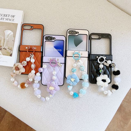 Floral Case Strap Phone