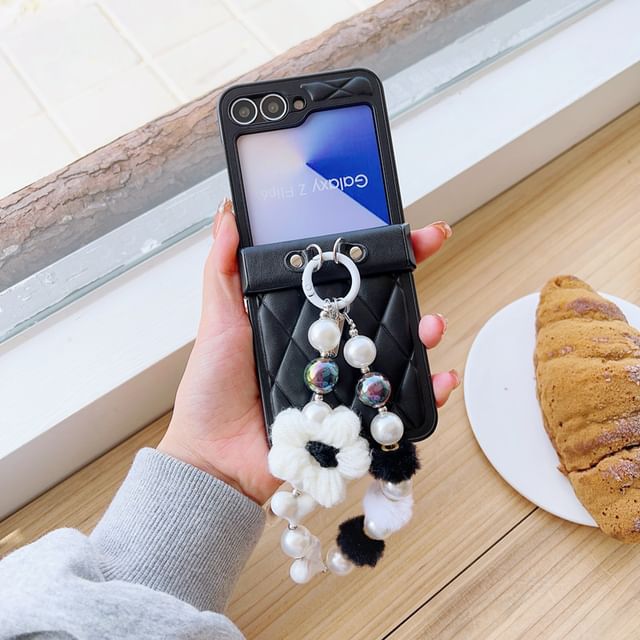 Floral Case Strap Phone