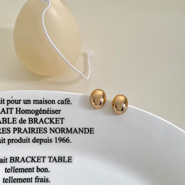 Alloy Stud Polished Earring