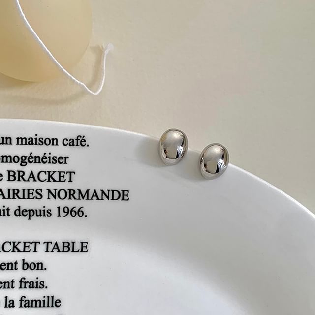 Alloy Stud Polished Earring