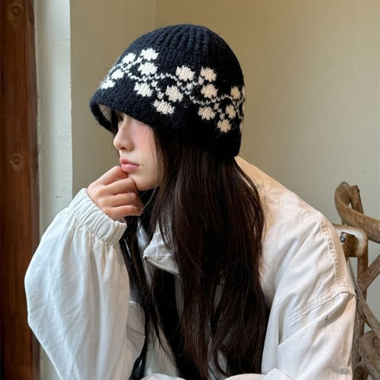 Knit Beanie Patterned