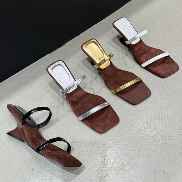 Heel Sandals Wedge Slide