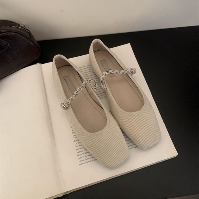 Mary Shoes Jane Square Chained Toe