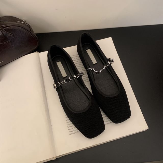 Mary Shoes Jane Square Chained Toe