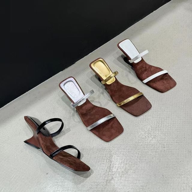 Heel Sandals Wedge Slide