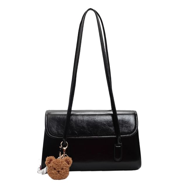 Faux + Flap Leather Plain Bag Charm Set: Tote