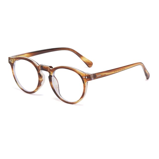Round Light Blocking Blue Eyeglasses