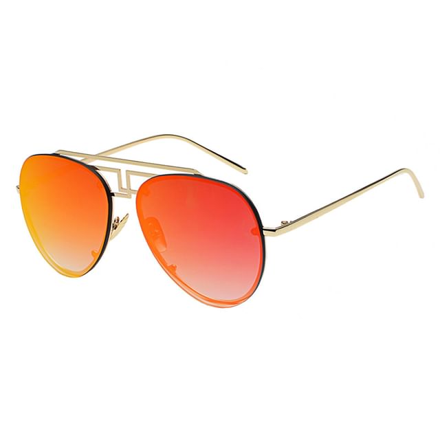 Sunglasses Metal Bridge Frame Double